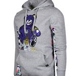 SCREENSHOTBRAND-F11972 Mens City Hip Hop Premium Pullover Fleece Hoodie – Activewear Avenue Vogue Have Comic strip Embroidery Fleece-H.Gray-Itsy-bitsy