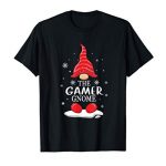 The Gamer Gnome Matching Family Christmas Pajamas Costume T-Shirt