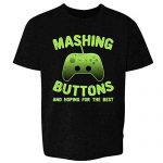 Mashing Buttons and Hoping for The Simplest XB Gamer Unlit L Formative years Formative years Girl Boy T-Shirt