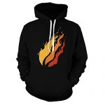 Childhood 3D Printed Preston Fire Nation Playz Gamer Flame Pullover Hoodie Sweatshirt for Boys/Ladies Gloomy S