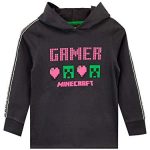 Minecraft Ladies’ Creeper Hoodie Size 6 Grey