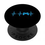 Heartbeat of a Gamer Hoodie Gaming Sweatshirts Gamer PopSockets PopGrip: Swappable Grip for Phones & Tablets