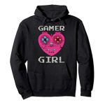 Gamer Lady Controller Coronary heart Gamer Pullover Hoodie