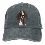 Negi Droll Goat 100% Cotton Distressed Baseball Cap Twill Adjustable Dad Hat Deep Heather