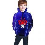 Comic strip Youth Hoodies Sweater Hoody Ecstatic Pullover Shirt For Boys / Girls S(7-8)