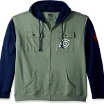 Ripple Junction Naruto Shippuden Kakashi Cosplay Protection force Zip Hoodie XL Olive