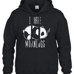 Cybertela I Detest Mornings Panda Enjoy Sweatshirt Hoodie Hoody (Shadowy, 3X-Dapper)