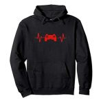 Gamer Heartbeat Gaming Video Video games Reward Formative years Boys Girls Males Pullover Hoodie