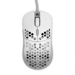 Gwolves HTM Hati Ultra Light-weight Honeycomb Decide up Wired Gaming Mouse 3360 Sensor – PTFE Skates – 6 Buttons – Handiest 61G (White)