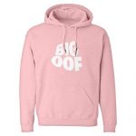 Gamer Shirts Hoodie Gargantuan OOF Medium Light Red Hooded Sweatshirt