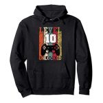 Stage 10 Unlocked Video Sport Humorous Gamer tenth Birthday Gift Pullover Hoodie