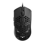 HK Gaming Sirius M Ultra Lightweight Honeycomb Shell Ambidextrous Wired Gaming Mouse 12 000 cpi – 6 Buttons – 54 g (Sirius-M, Dark)