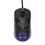 Gwolves Hati HTM Ultra Lightweight Honeycomb Assemble Wired Gaming Mouse 3360 Sensor – PTFE Skates – 6 Buttons – Most fantastic 61G (Murky/Purple)