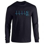 Gamer Heartbeat PS Video Sport Controller Reward Sad M Full Long Sleeve Tee T-Shirt