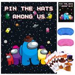 Pin The Hats On Amongst Sport for Video Gaming US Theme Occasion Offers Decorations (forty eight Hats)