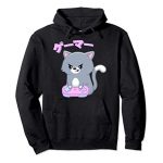 Kawaii Hoodie Pleasing Gamer Kitty Cat Pastel Kawaii Cats Gaming Pullover Hoodie
