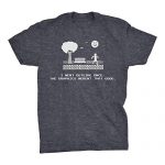 I went Out of doorways Once, The Graphics Weren’t That Ethical – Silly Gamer T-shirt – Dk. Heather,Cramped