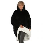 THE COMFY Well-liked | Outsized Microfiber & Sherpa Wearable Blanket, Viewed On Shark Tank, One Dimension Suits All Murky