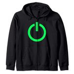 Gaming Vitality Button | Gift for Gamer Zip Hoodie