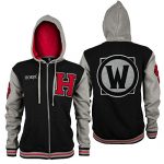 JINX World of Warcraft Horde Varsity Men’s Gamer Zip-Up Hoodie, Shaded/Icy Grey/Crimson, 3X-Gigantic