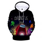 Amongst Us Multiplayer Video Game Characteristic-Playing Uniform  Hoodie Sweatshirt Kind   Dim younger americans jacket with hat  Hoodie 7-8T