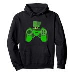 Gamer St. Patrick’s Day Irish Video Game Controller Pullover Hoodie