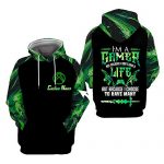 Customized Name Gamer Green X-Field 3D All Over Print Hoodie,T-shirt, Zip Hoodie, Sweatshirt Unisex For Man And Girl