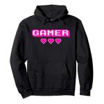 Kawaii Gamer Girl I Indulge in Gaming Beautiful Player Game Heart Performs Pullover Hoodie