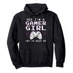 Gamer Girl Stuff Gifts for Teenagers – Droll Video Gaming Reward Pullover Hoodie