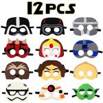MALLMALL6 12Pcs Galaxy Wars Felt Veil Dress Up Costumes Outer Dwelling Battle Birthday Celebration Favors Video Video games Themed Celebration Gives Faux Play Universe Planets…