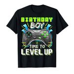 Birthday Boy Time to Stage Up Video Sport Birthday Gift Boys T-Shirt