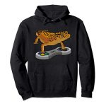 Silly Leopard Gecko Bearded Dragon Gift Children Cold Gamers Pullover Hoodie