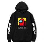 Amongst us Sport Pullover Hoodies Print Hooded Sweatshirt for Men XL Gloomy