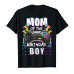 Mother of the Birthday Boy Matching Video Gamer Birthday Celebration T-Shirt