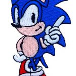 Sonic The Hedgehog Patch Embroidered Iron / Sew on Badge Retro Gamer Costume Applique Cosplay Motif Rep Hat T-Shirt