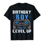 Birthday Boy Time to Level Up Video Game Birthday Gamer Reward T-Shirt