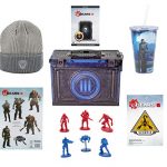 Gears of War 5 Video Sport Collectors Model Looksee Ammo Tin with Grey Beanie, Motion Figures and Genuine DLC Converse