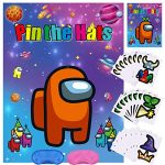 Pin The Hats On Amongst for Video US Themed Occasion Affords Decorations (48 Hats)