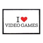 I Like Video Games Typewrite Morale Patch | Hook and Loop Connect for Hats, Jeans, Vest, Coat | 2×3 in | by Pull Patch