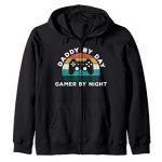 Daddy by Day Gamer By Night – Sport Lover Recent Father Minute one Zip Hoodie