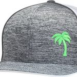 LINDO Trucker Hat – Palm Tree Series (Static Gray/Neon)
