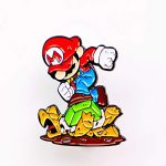 Classic Mario Nerdy Video Game Paintings Enamel Pendant Lapel Hat Pin