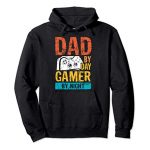 Dad By Day Gamer By Evening | Humorous Father Gaming Gift Pullover Hoodie