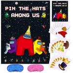 Amongst Occasion Affords Us Pin The Hats on Amongst Recreation for Video Gaming Us Theme Teens’ Occasion Video Recreation Birthday Occasion Affords and Resolve on…