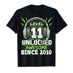 Stage 11 Unlocked Capable 2010 Video Sport 11th Birthday Gift T-Shirt