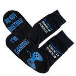”Attain No longer Disturb I’m Gaming” Silly Socks – Big Novelty Gift For Teen Boys Sons Males Husbands Boyfriends Females Gamers Who Hang All the…