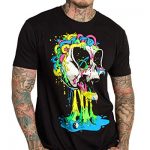 INTO THE AM Mind Invader Men’s Graphic Tee Short Sleeve Cold Novelty Invent Crewneck Graphic T-Shirt for Men (Murky, 3X-Immense)