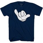 Mickey Mouse Dangle Loose Hand Traditional Traditional Licensed Grownup Men’s Graphic T-Shirt (Navy, 2X-Effective Gigantic)