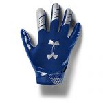 Under Armour Boys’ F7 Early life Football Gloves , Royal Blue (400)/Steel Silver , Early life Medium