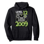Level 12 Unlocked Awesome Since 2009 Video Gamer 12 Birthday Pullover Hoodie